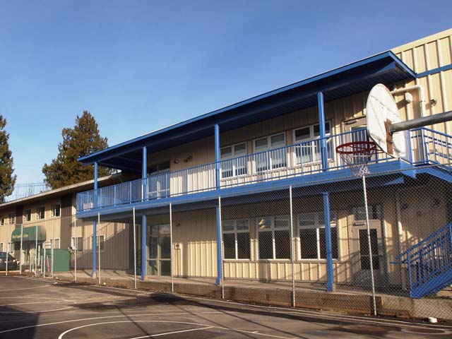 exterior view of the school building