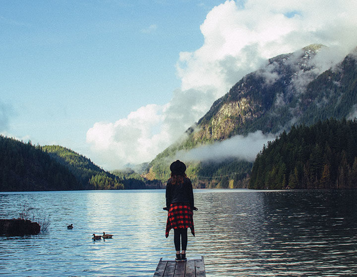 Woman at Buntzen Lake